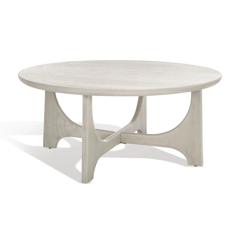 Table basse ronde en bois - 40 po larg. x 40 po prof. x 18 po haut. - 40 larg. x 40 prof. x 18 haut.