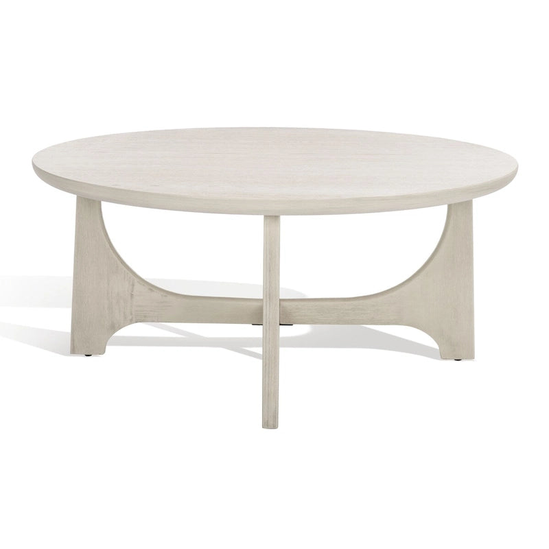 Table basse ronde en bois - 40 po larg. x 40 po prof. x 18 po haut. - 40 larg. x 40 prof. x 18 haut.