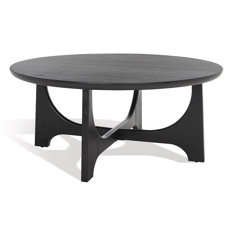Table basse ronde en bois - 40 po larg. x 40 po prof. x 18 po haut. - 40 larg. x 40 prof. x 18 haut.
