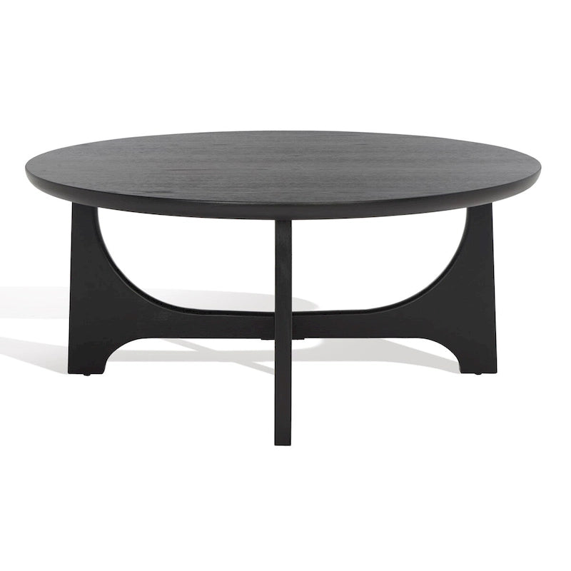 Table basse ronde en bois - 40 po larg. x 40 po prof. x 18 po haut. - 40 larg. x 40 prof. x 18 haut.