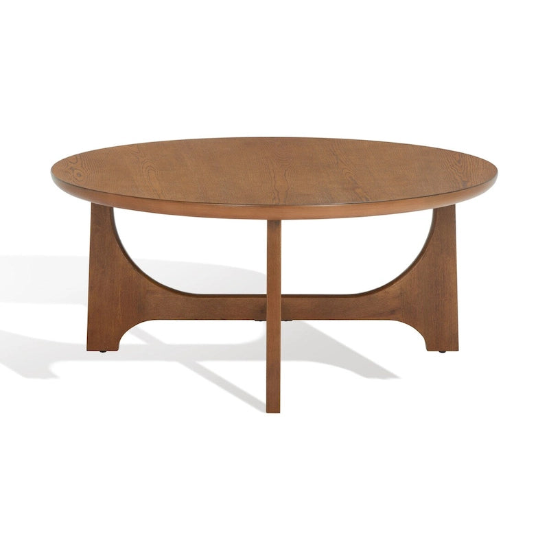 Table basse ronde en bois - 40 po larg. x 40 po prof. x 18 po haut. - 40 larg. x 40 prof. x 18 haut.