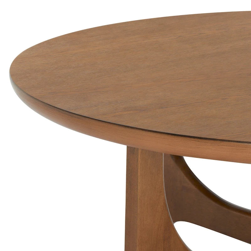 Table basse ronde en bois - 40 po larg. x 40 po prof. x 18 po haut. - 40 larg. x 40 prof. x 18 haut.