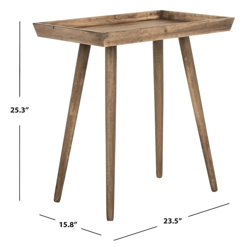 Table d'appoint avec plateau - 24Wx16Px25H