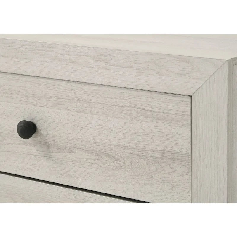 Ensemble de chambre à coucher 3 pièces blanc avec plateforme