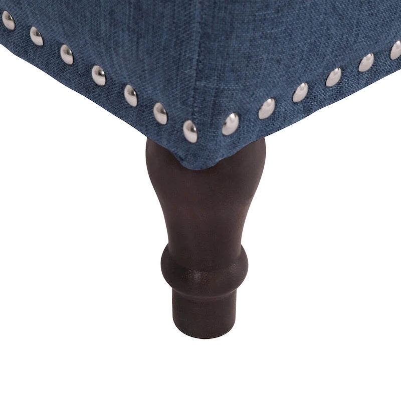 Banc de rangement capitonné, pouf rembourré avec rangement pour chambre à coucher - 50,8 L x 17,1 P x 18,3 H