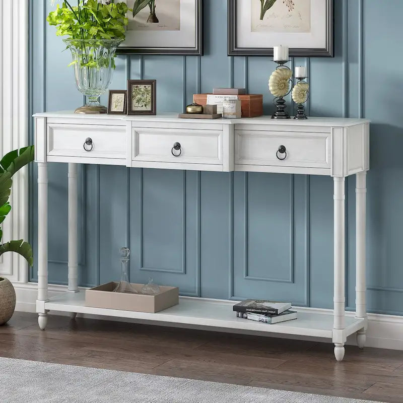 Console Table - Table d'appoint pour canapé avec tiroirs pour entrée