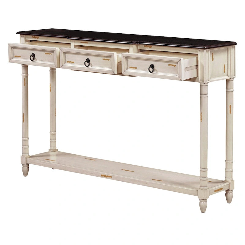 Console Table - Table d'appoint pour canapé avec tiroirs pour entrée