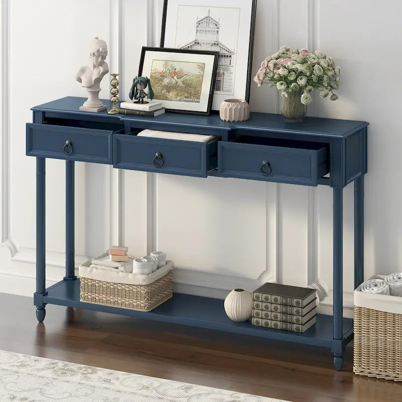 Console Table - Table d'appoint pour canapé avec tiroirs pour entrée