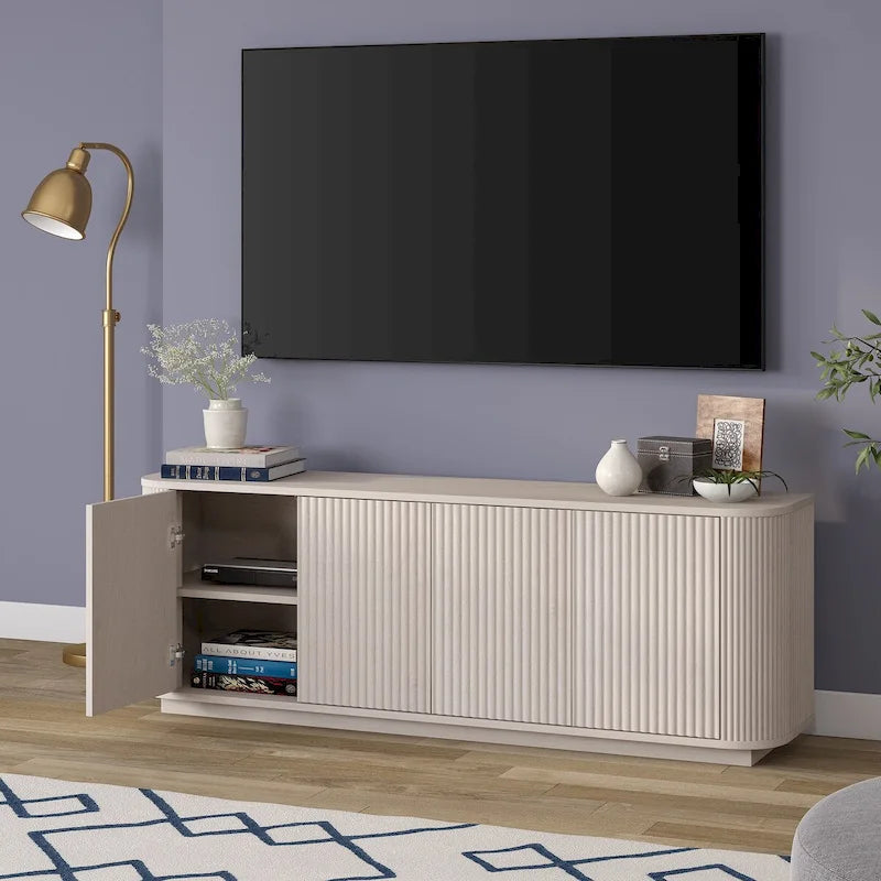 Meuble TV rectangulaire pour téléviseurs jusqu'à 75 po - 68 po de large