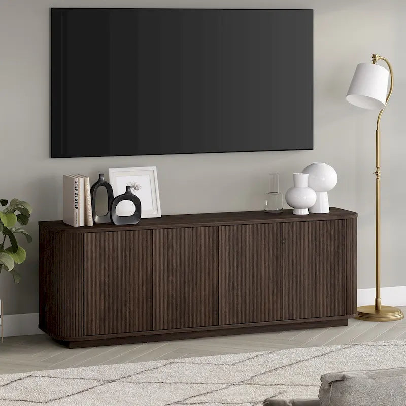 Meuble TV rectangulaire pour téléviseurs jusqu'à 75 po - 68 po de large