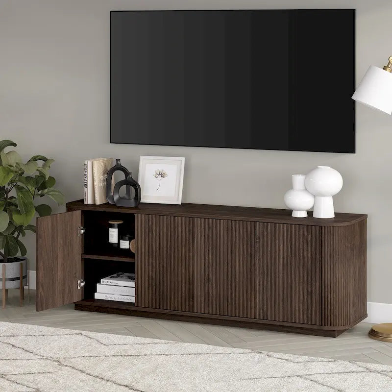Meuble TV rectangulaire pour téléviseurs jusqu'à 75 po - 68 po de large