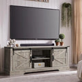 Meuble TV en bois de ferme, centre de divertissement rustique, meuble console