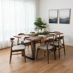 Sparrow Solid Wood Dining Table - Brown