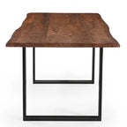 Solid Wood Dining Table - Brown