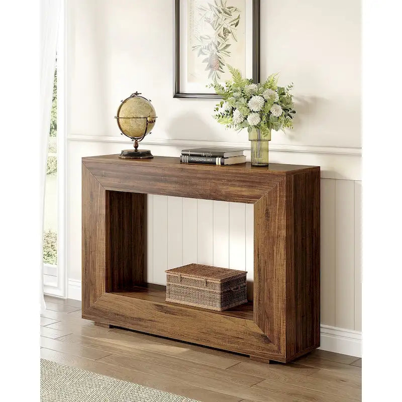 Console rustique de 47 pouces pour entrée, couloir et salon