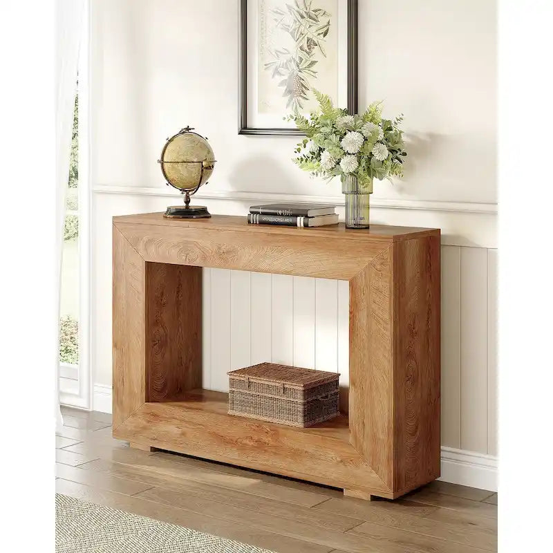 Console rustique de 47 pouces pour entrée, couloir et salon